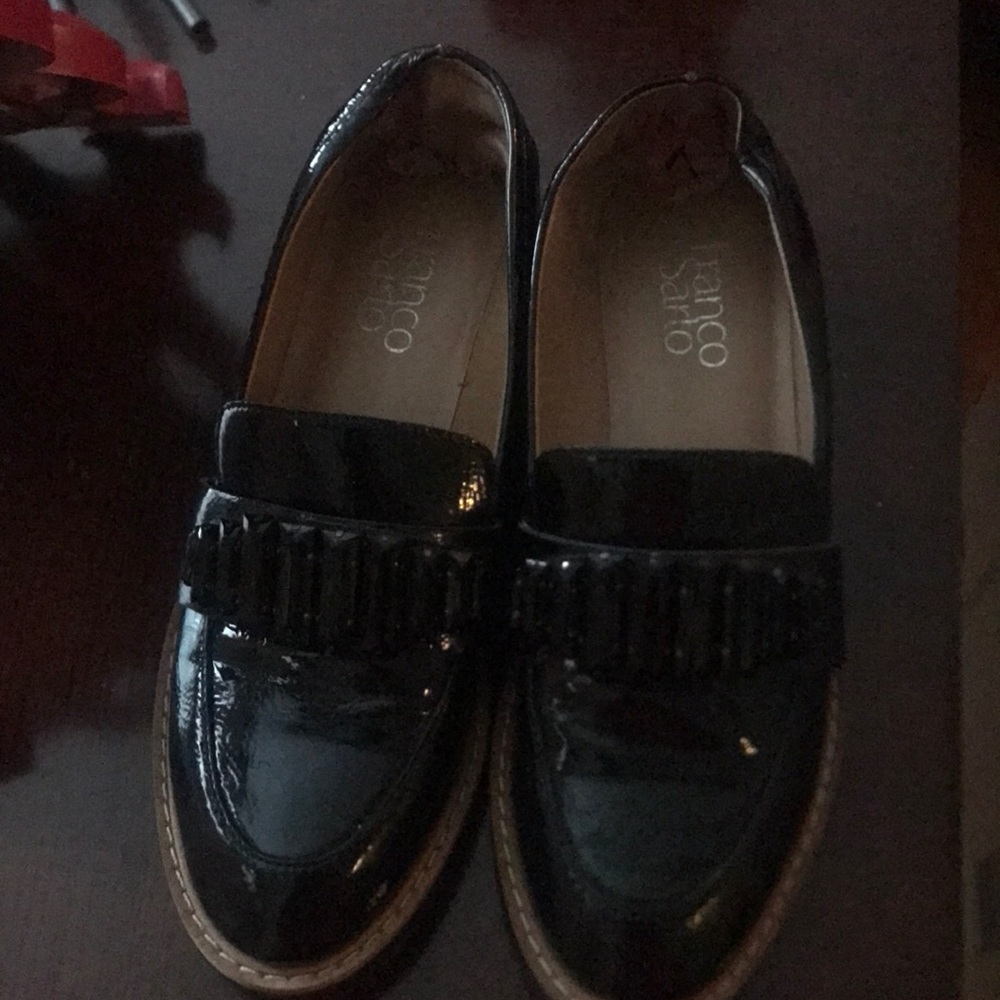 Franco Sarto black loafers